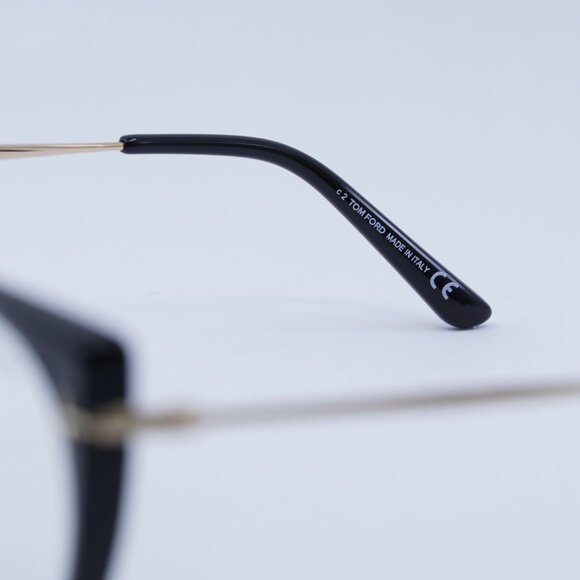 ?️ New Tom Ford FT5815-B 001 Eyeglasses - Shiny Black Frame 54mm main image 12